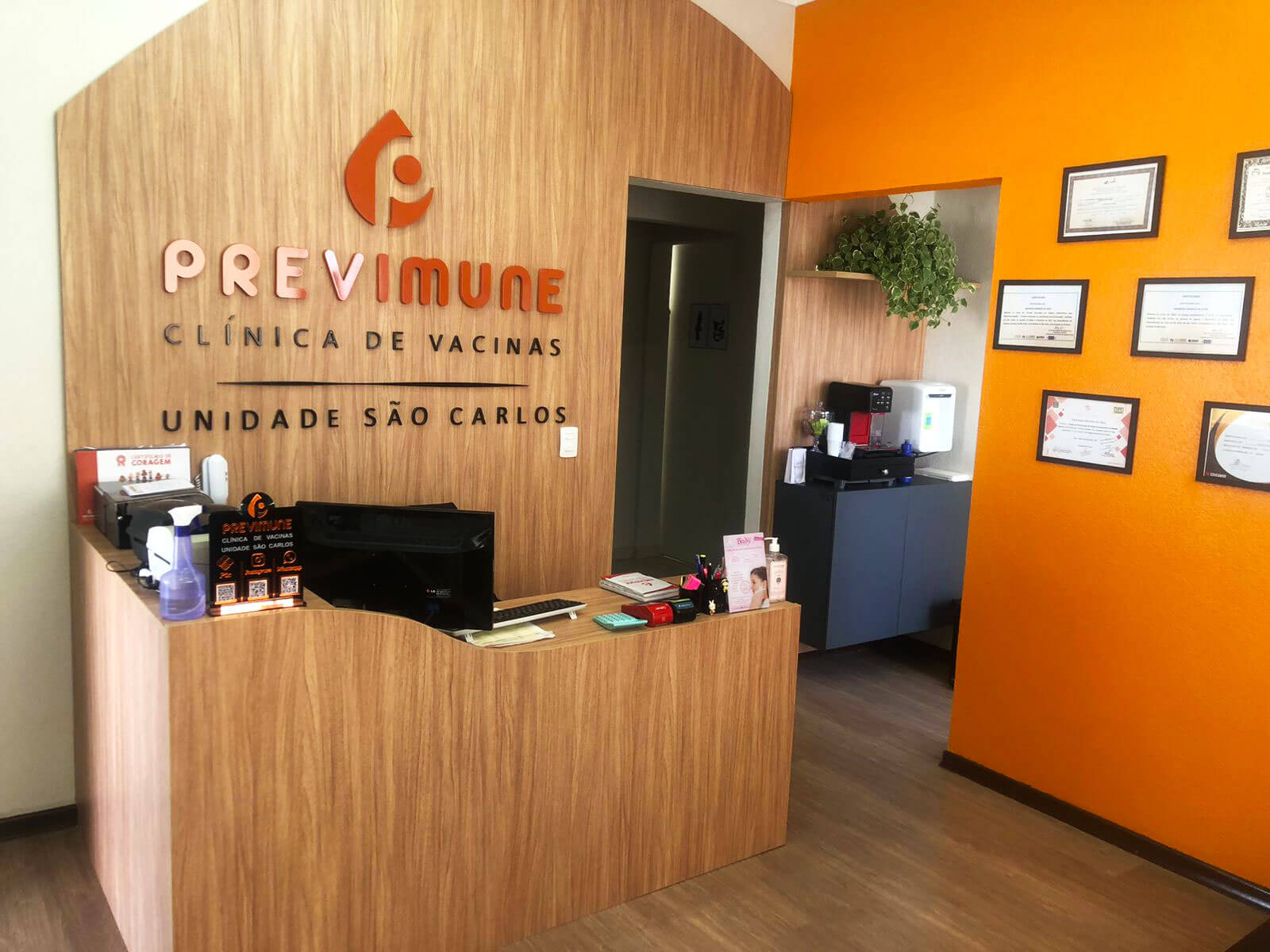 Previmune São Carlos Clínica de Vacina Foto da Clínica Recepção